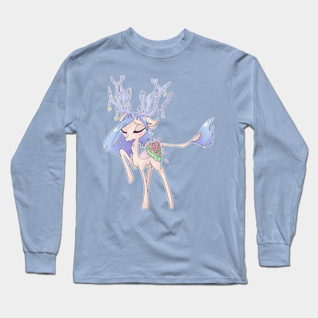 Spring Deer Long Sleeve T-Shirt by kelsmister